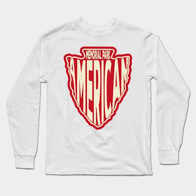 American Memorial Park name arrowhead Long Sleeve T-Shirt by nylebuss